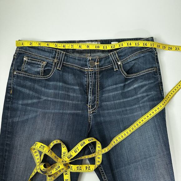 Buckle BKE Jeans Womens 32 Blue Bootcut Wendi Midrise Thick Stitch Casual - Picture 9 of 13